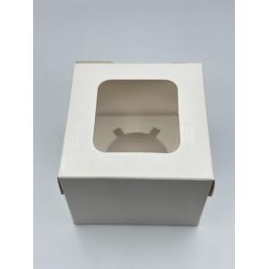 CUP CAKE BOX PAPER 1PC WHITE