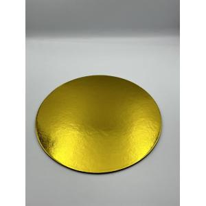 CAKE BASE ROUND GOLD 15CM