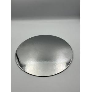 CAKE BASE ROUND SILVER 15CM