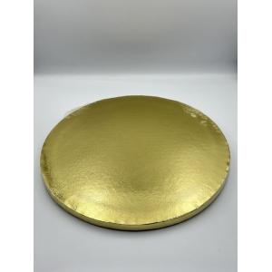 CAKE DRUM ROUND GOLD 20CM