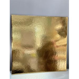 CAKE BASE SQUARE GOLD 26CM