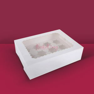 CUP CAKE BOX PAPER 6 HOLE