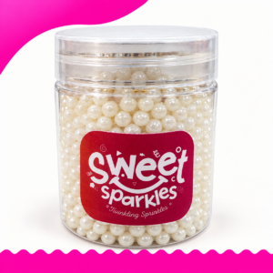 Sweet Sparkles White Sugar Pearls 4mm