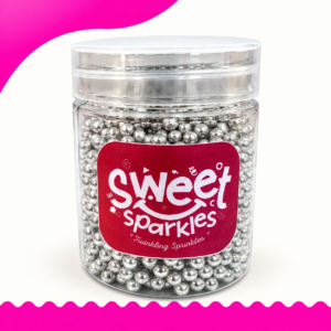 Sweet Sparkles Silver Sugar Pearls 4 mm